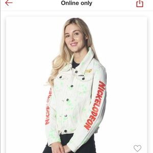 Members Only White Denim Nickelodeon Jacket NWT LE